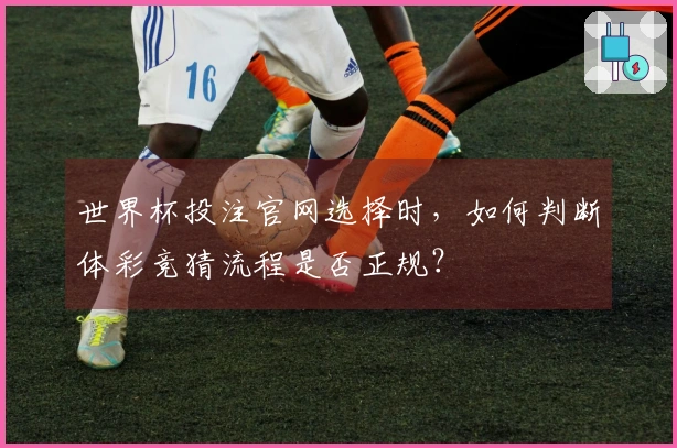 世界杯投注官网选择时，如何判断体彩竞猜流程是否正规？